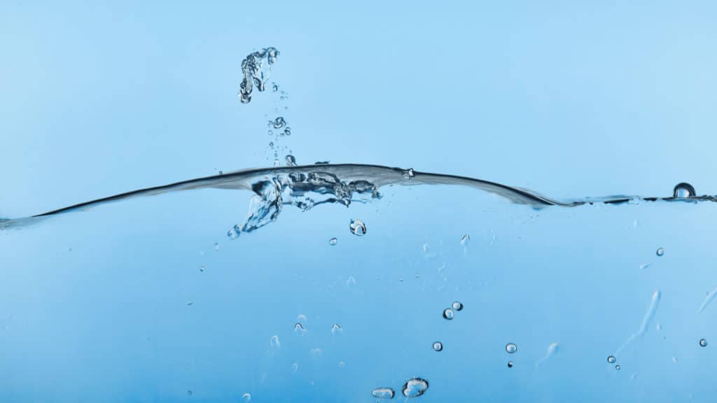 Wavy transparent water