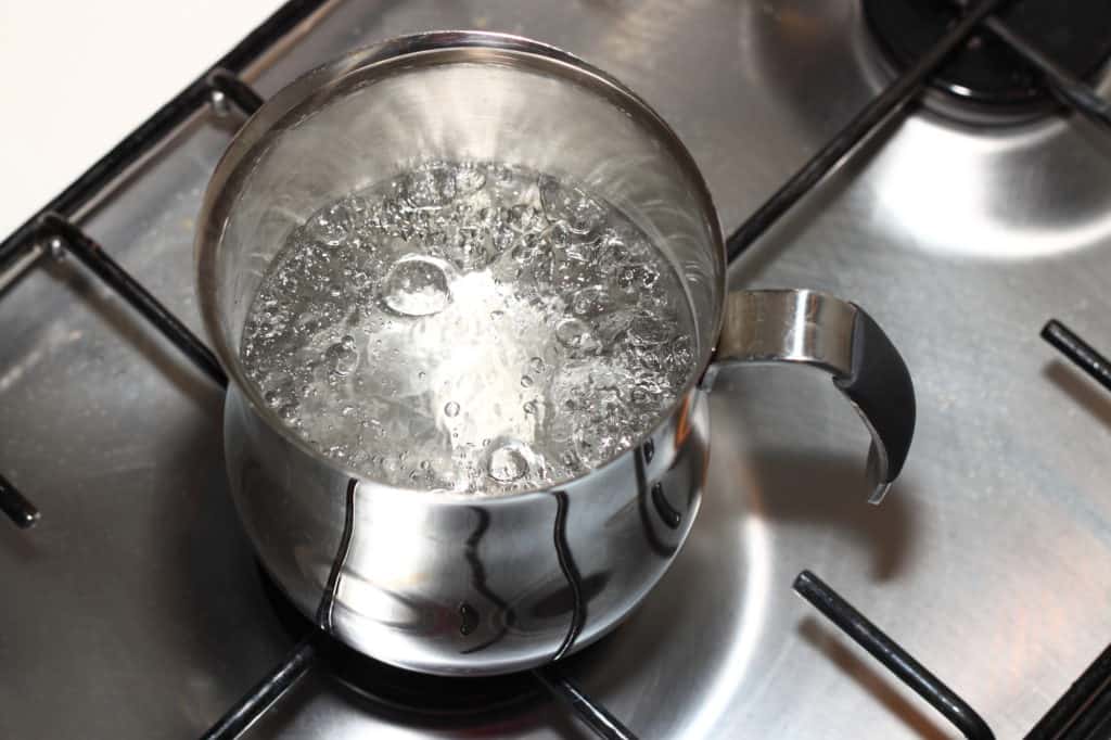 Boiling water