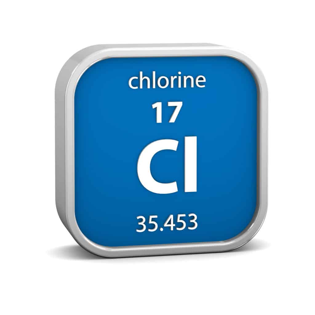 Chlorine material sign