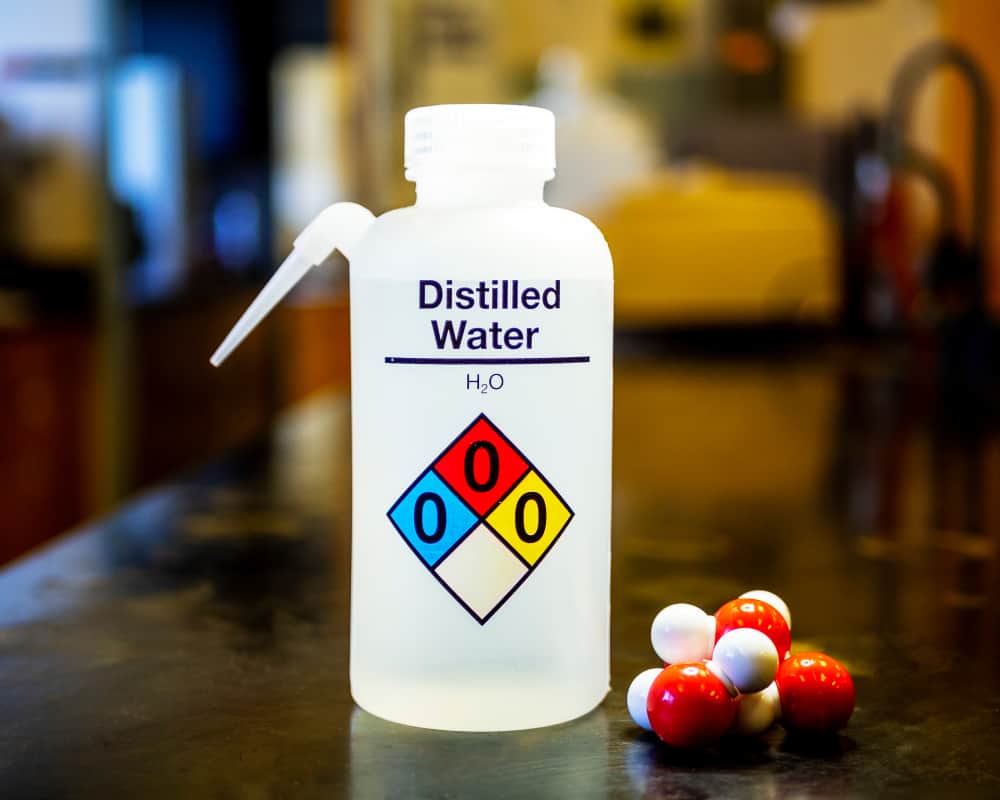 distilled water